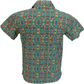 قميص هاواي ريترو للرجال Relco باللون الأخضر