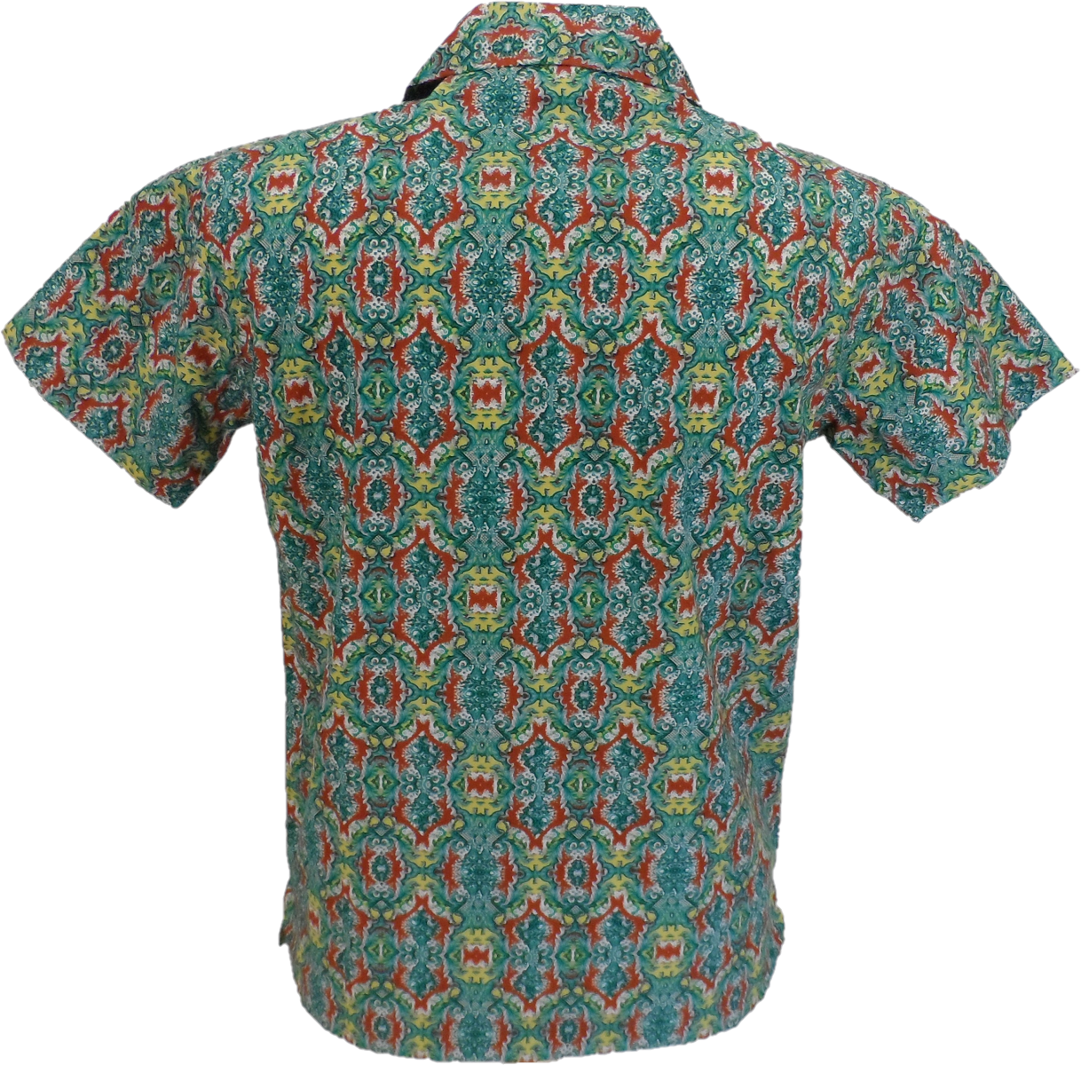 قميص هاواي ريترو للرجال Relco باللون الأخضر