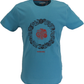 Lambretta Mens Blue Moon Badges Target Retro T Shirt