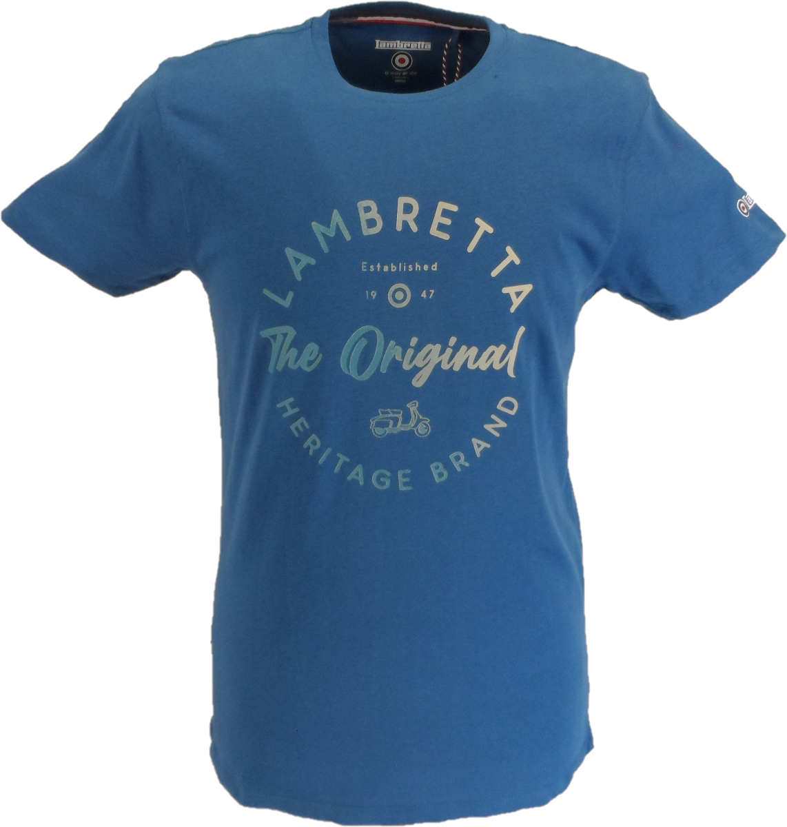 Lambretta Mens Dark Blue Original Heritage T Shirt …