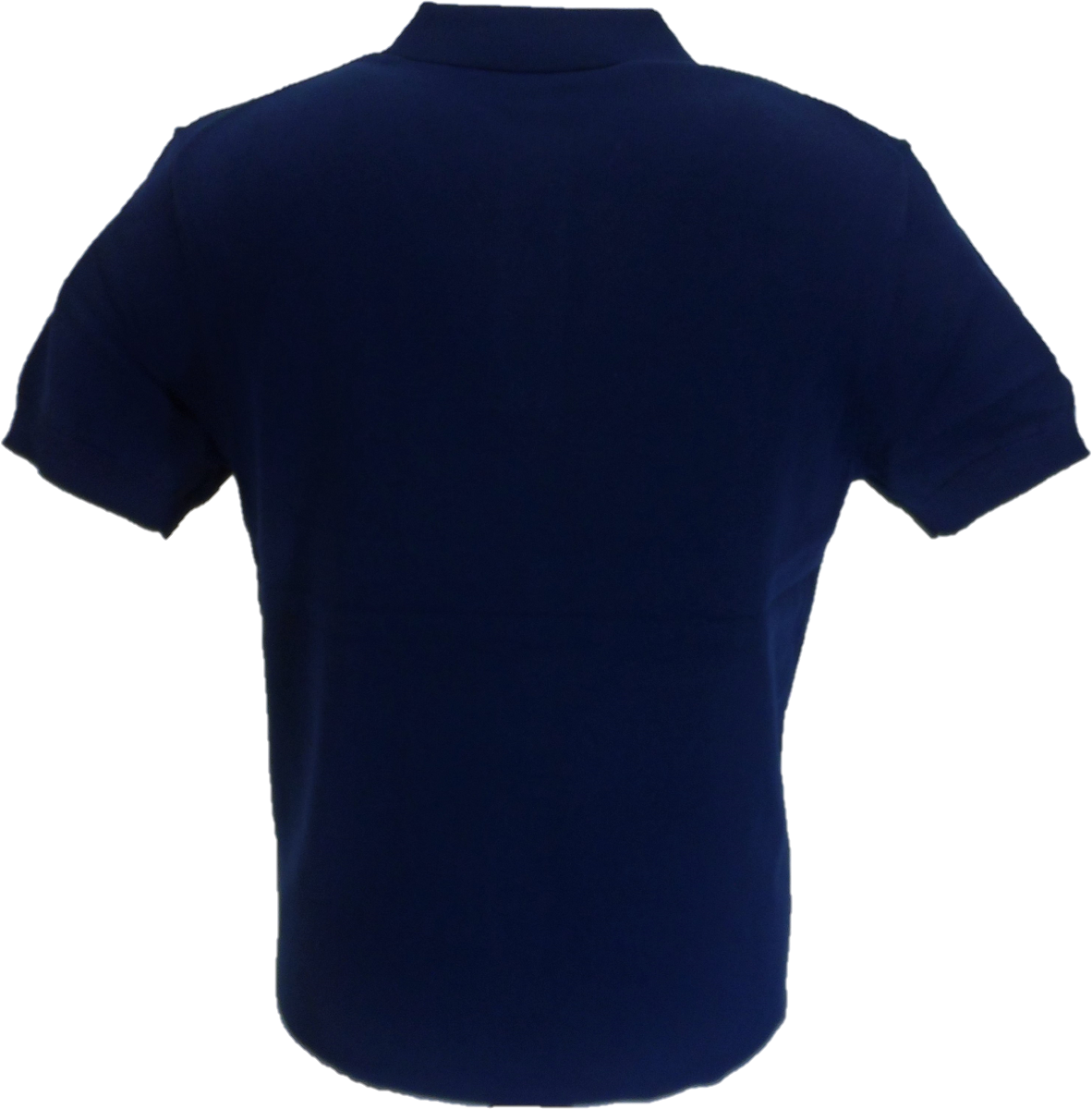 Merc Mens Derrick Navy Blue Vintage Knitted Mod Polo Shirts