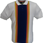 Merc Mens Derrick Vanilla Vintage Knitted Mod Polo Shirts