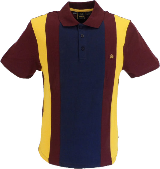 Merc Mens Aymer Burgundy Classic Polo Shirts