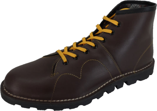 Grafters Original Monkey Boots en cuir Oxblood style années 1970