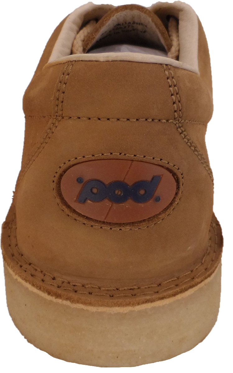 Zapatos Pod Original de piel nobuck retro gallagher camel