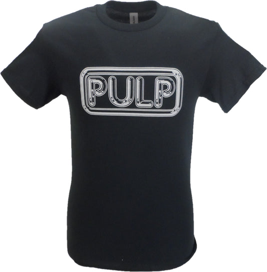 Camiseta negra con logo oficial de pulp para hombre