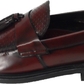 Ikon Original Oxblood Quad Punch Retro,Ska,Northern Soul Tassel Loafers