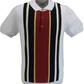 Ben Sherman Ivory Knitted Striped Mod Polo Shirt