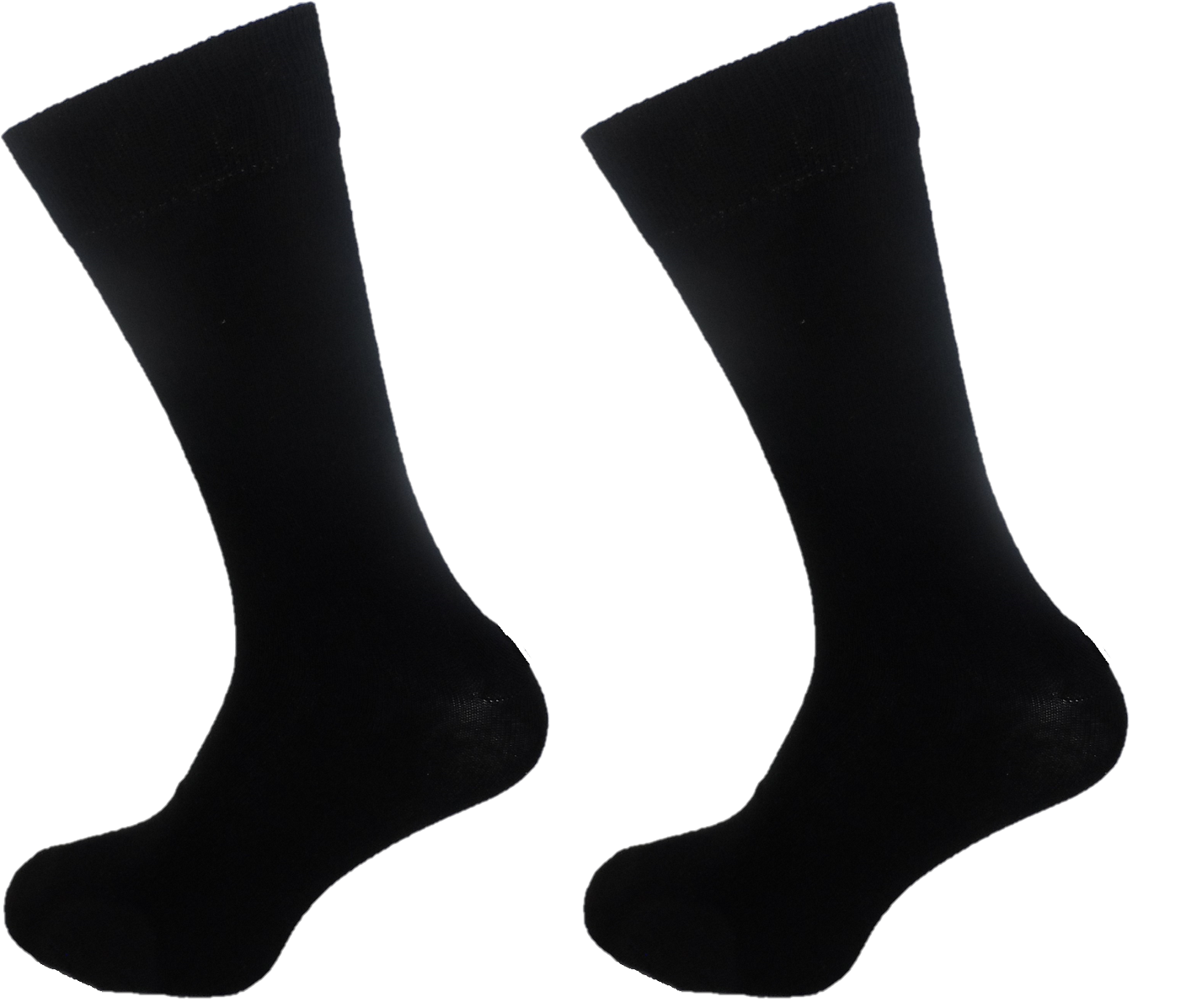 Mens 2 Pair Pack Black Retro Socks