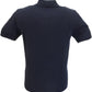 Trojan Records Navy Blue Argyle Fine Gauge Knitted Polo Shirt