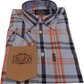 Trojan Mens Sky Check 100% Cotton Short Sleeved Shirts and Pocket Square