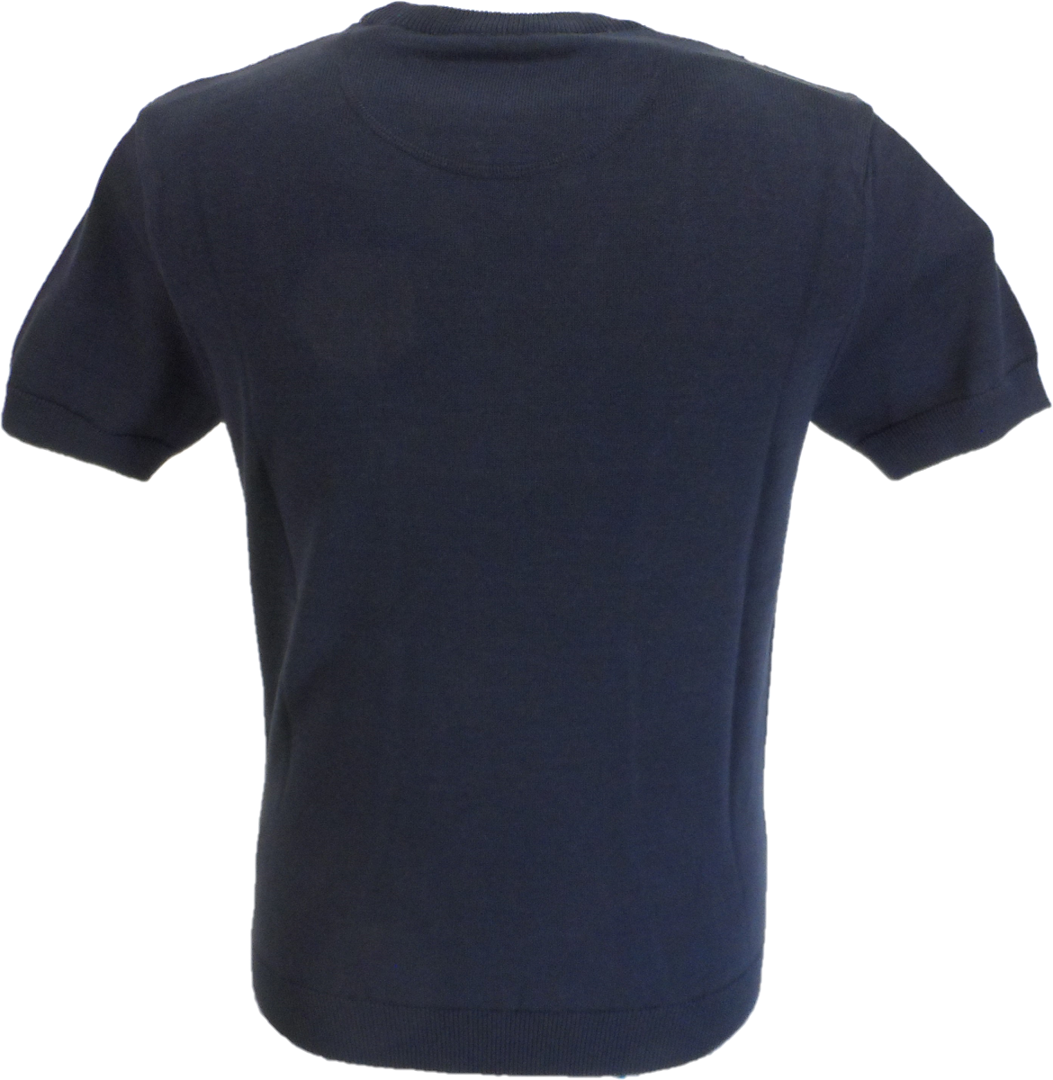 Ska & Soul marineblaue V-Strick-T-Shirts für Herren