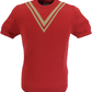 Ska & Soul t-shirts tricotés rouges pour hommes