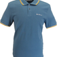 Ben Sherman Herren-Poloshirt „Signature Blue Shadow“ aus 100 % Baumwolle