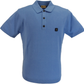 Gabicci Vintage Mens Marina Blue Jackson Knitted Polo Shirt