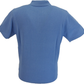 Gabicci Vintage Mens Marina Blue Jackson Knitted Polo Shirt