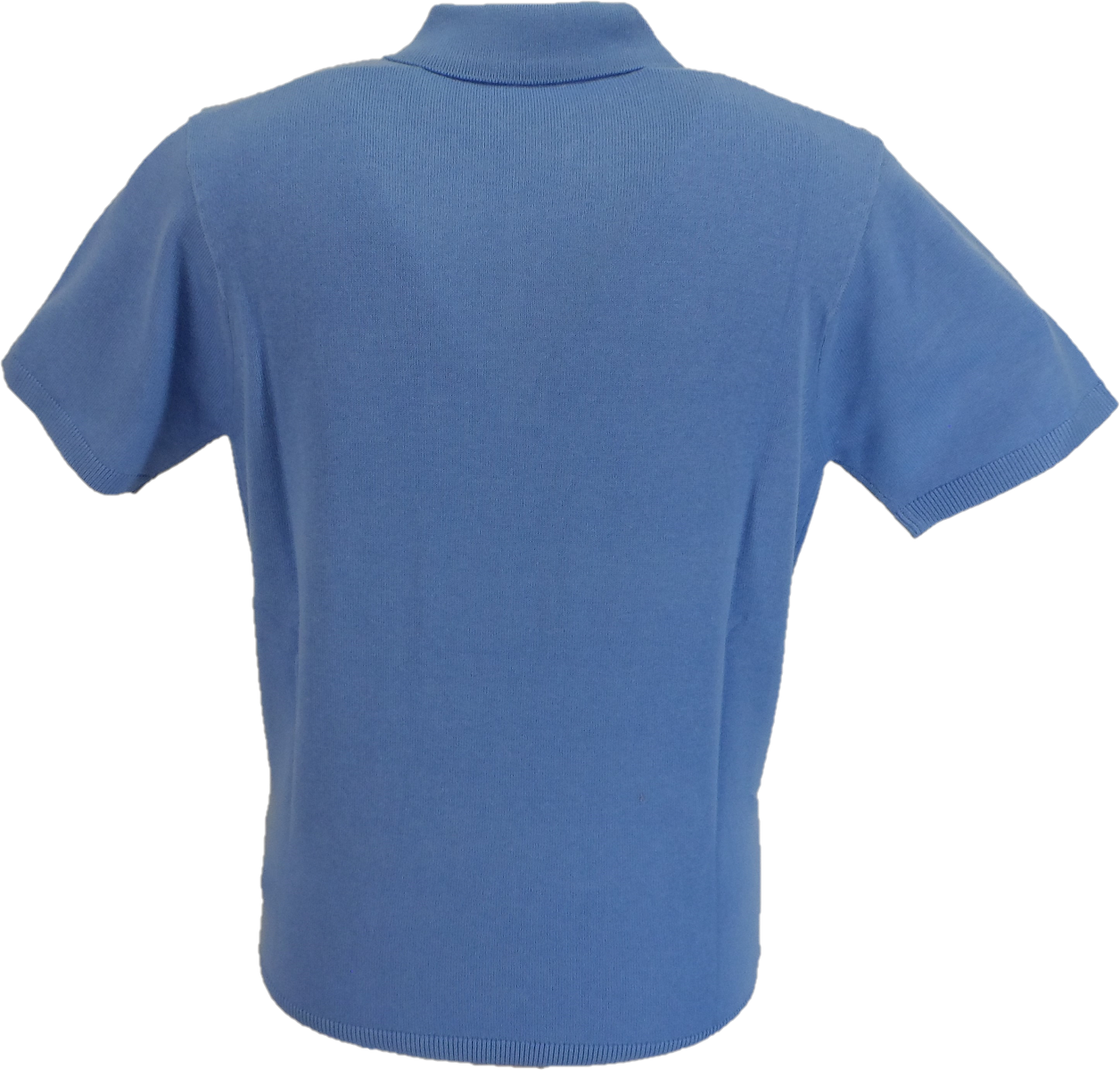 Gabicci Vintage Mens Marina Blue Jackson Knitted Polo Shirt