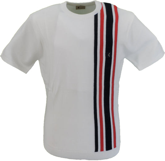 Gabicci Vintage jersey de carreras lewis blanco para hombre