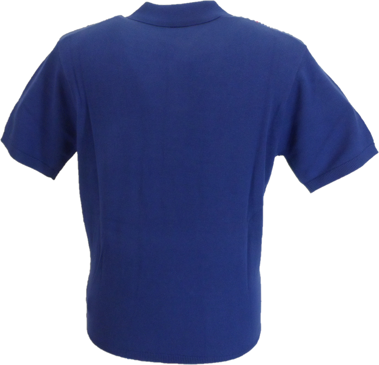 Polo in maglia testurizzata blu con insegne Gabicci Vintage da uomo