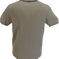 Lambretta Herren-Poloshirt „Wild Mushroom Corsico“ mit Reißverschluss