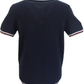 Marineblaues Valero-Strick-Poloshirt für Herren Lambretta