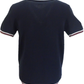 Lambretta Mens Navy Blue Valero Knitted Polo Shirt