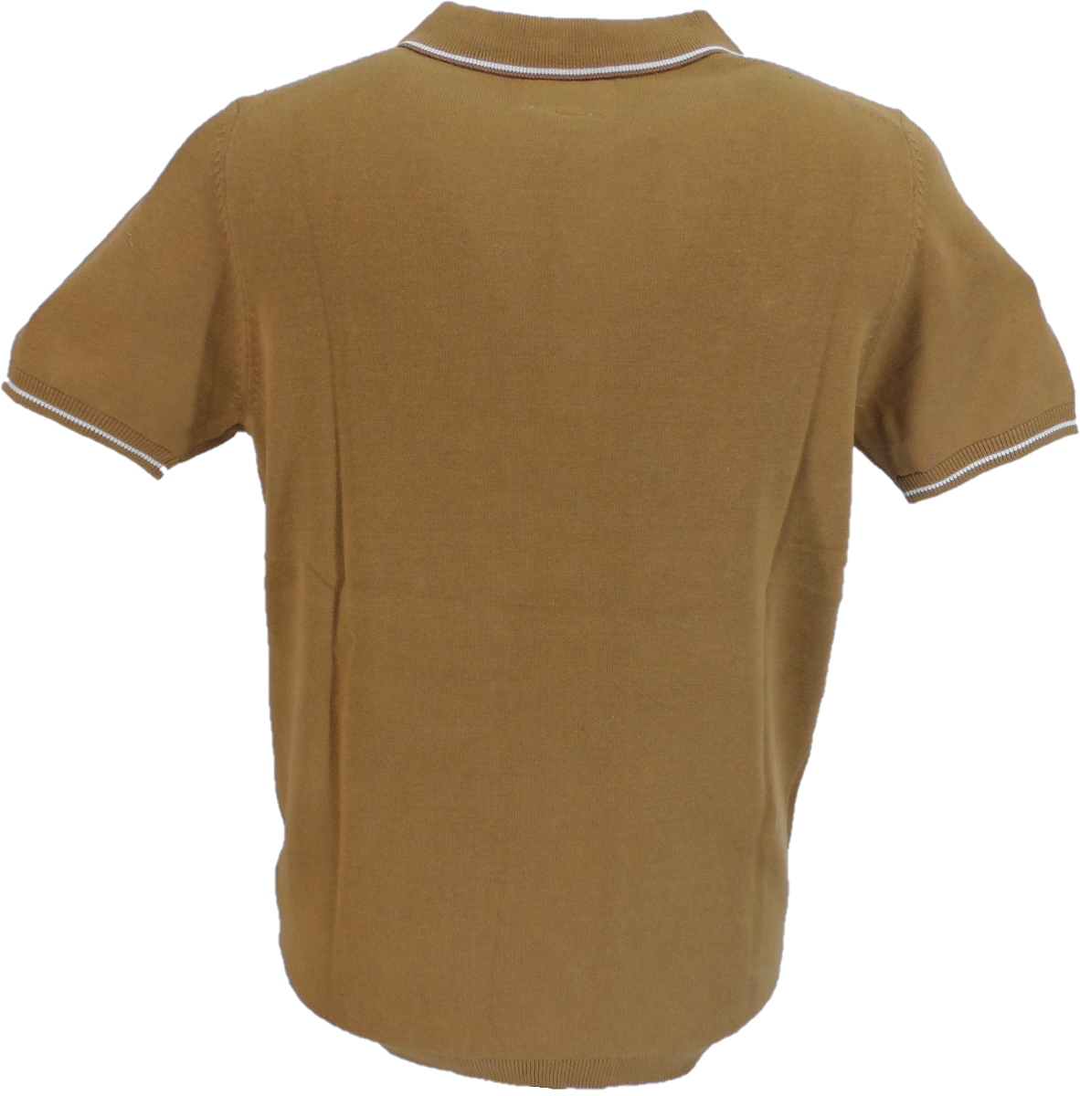 Polo tricoté greco marron tabac pour homme Lambretta