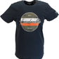 Marineblaues T-Shirt mit Retro-Vintage-Print Lambretta