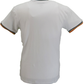 Lambretta White 100% Cotton Tipped Pique Retro T Shirt