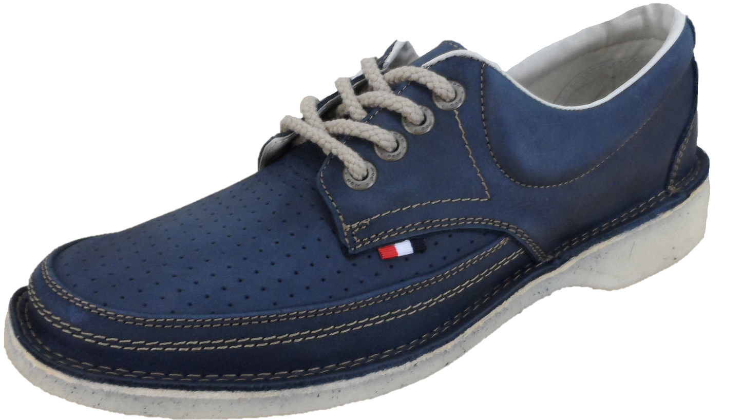 Pod Original marineblaue Gallagher-Retro-Lederschuhe