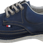 Zapatos retro de cuero gallagher azul marino Pod Original