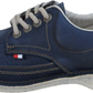 Pod Original Navy Gallagher Retro Leather Shoes