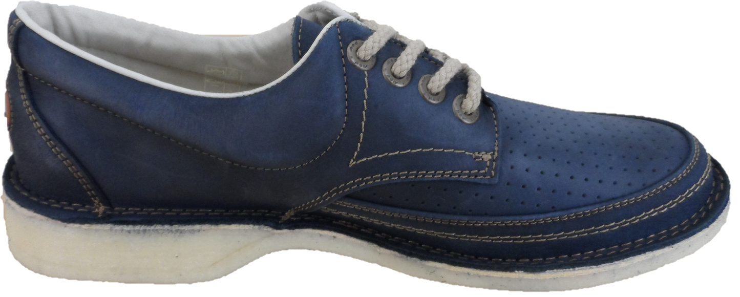 Pod Original Navy Gallagher Retro Leather Shoes