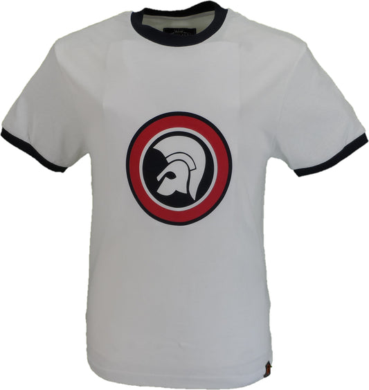 Trojan Records Ecru Classic Helmet 100% Cotton T-Shirt