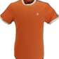 Trojan Records Mens Orange Taped Sleeve Cotton Ringer T-Shirt