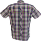 Trojan Mens Multi Check Button-down Short Sleeved Shirts and Pocket Square