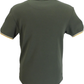 Trojan Army-Grøn Gingham-T-Shirt Til Mænd
