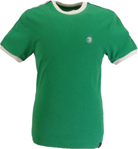Trojan Records smaragdgrünes Ringer-T-Shirt aus Baumwolle mit geklebten Ärmeln für Herren