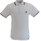 Trojan Records Mens White Twin Tipped Polo Shirt