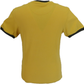 Trojan Records Mens Mustard Yellow Spirit of 69 100% Cotton Peach T-Shirt