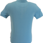 Polo Trojan Records in maglia fine a righe blu menta