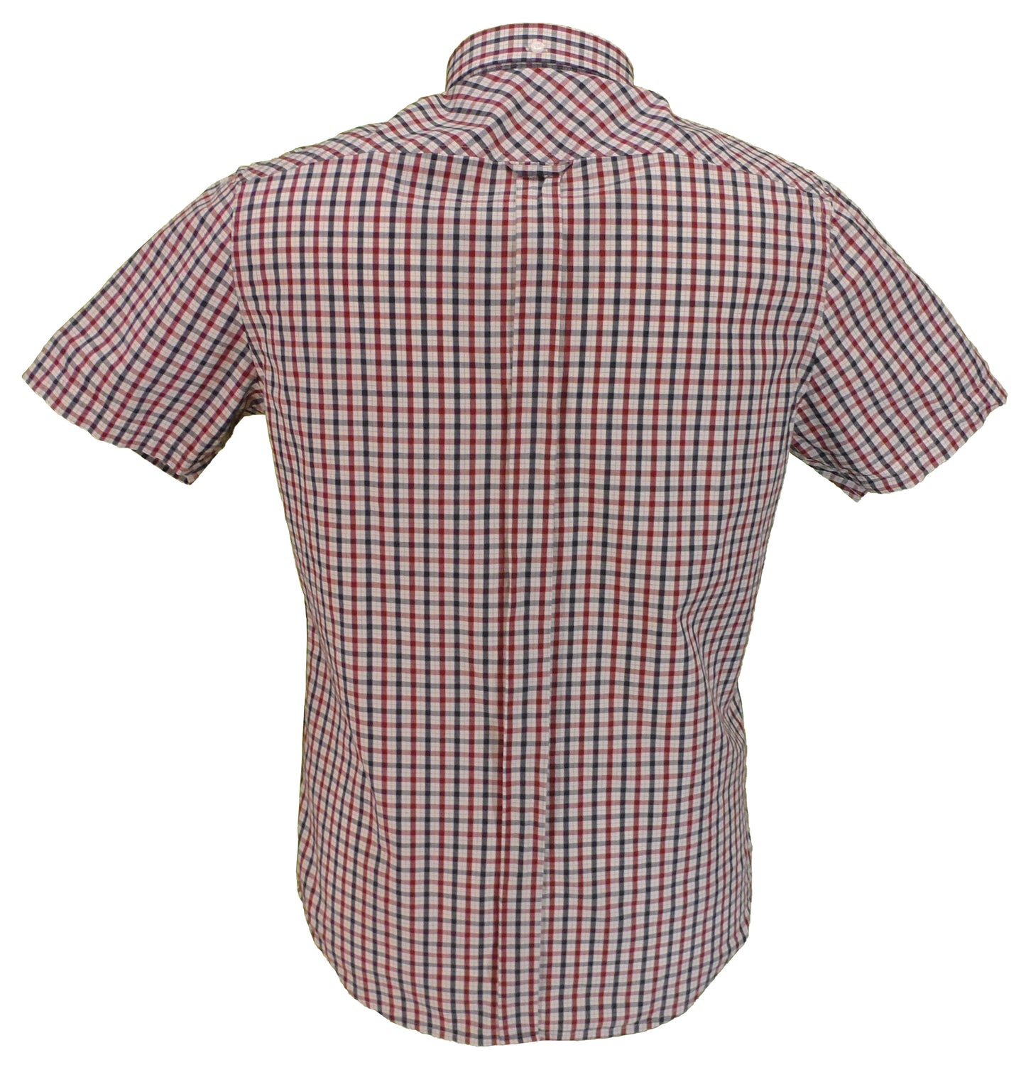 Ben Sherman Mens Red Signature House Check Short Sleeved Shirts …