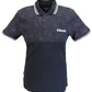 Lambretta Navy Blue Half Paisley Cotton Polo Shirts