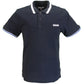 Lambretta Mens Navy Blue Single Tipped Polo Shirt