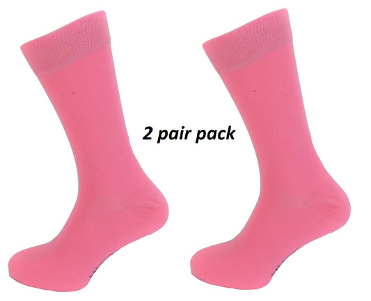 Herre 2 Par Pakke Pink Retro Socks