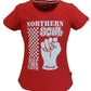 Stomp Ladies Red Northern Soul Keep The Faith T Shirts