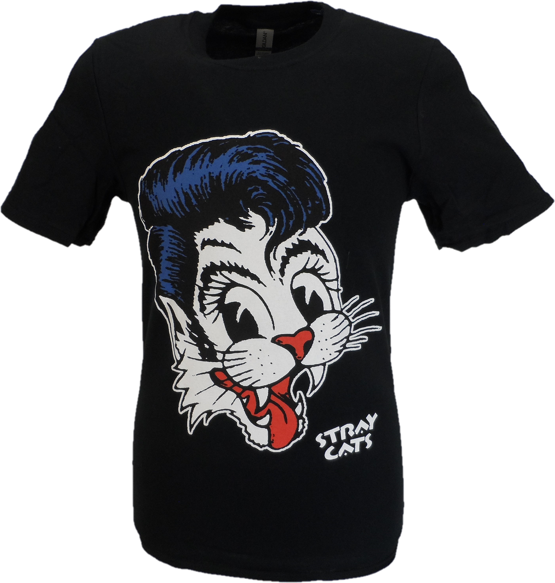 メンズOfficially Licensed Stray Cats ロゴ レトロ T シャツ