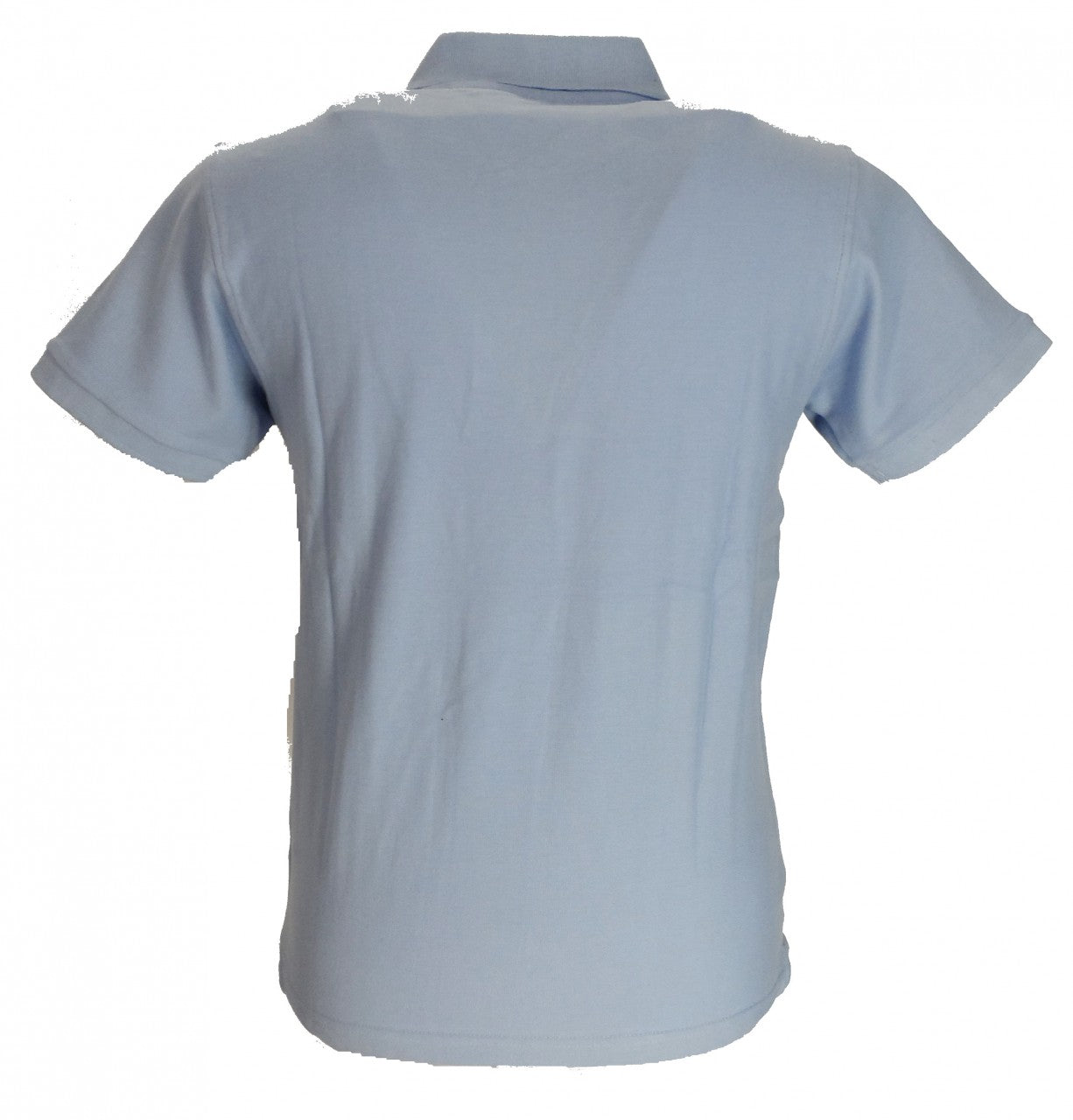 Relco gestreifte Mod Polo Shirts im Vintage-Stil, Himmelblau/Marineblau