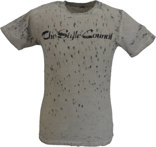 Offizielles Herren-T-Shirt des Style Council in Sand-Dye-Waschung