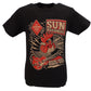 Sun Records Mens Black Rooster Cotton T Shirt